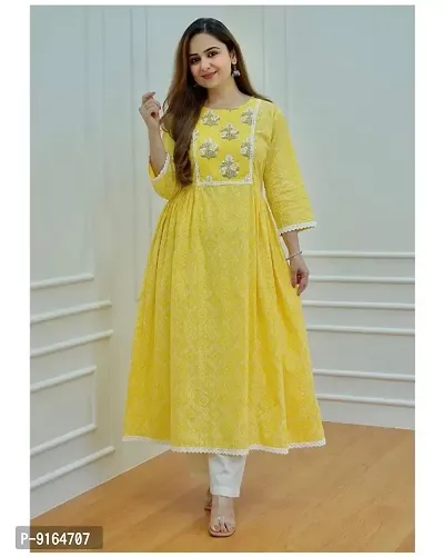 Classic Rayon Embroidered Kurta Bottom Set for Women