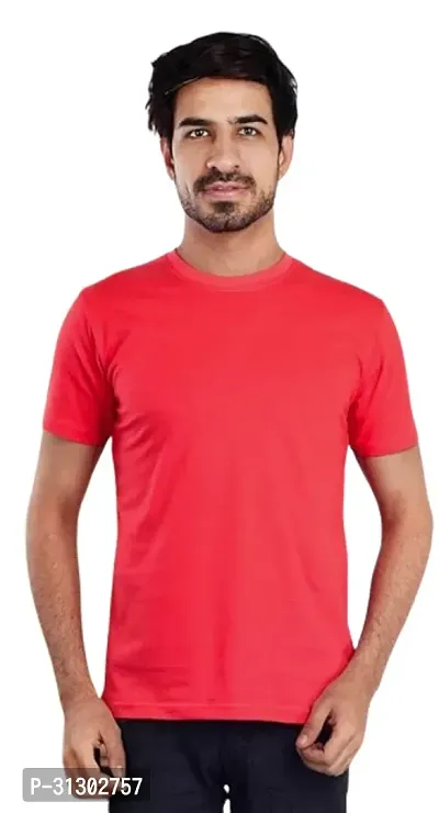 Stylish Solid T-Shirt For Men-thumb0