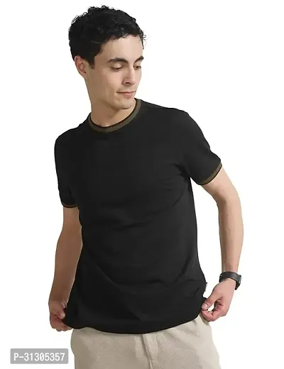 Stylish Solid T-Shirt For Men-thumb0