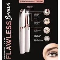 FLOWLESS BROWS, Eyebrow Hair Shaver for women,18k Gold Plated Battery Operated Eyebrow hair Remover for women. Battery not Included.-thumb1