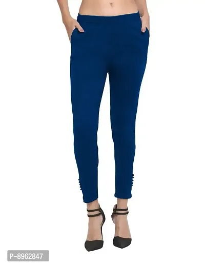 TREND LEVEL Women's Straight Pants (XL, Blue)