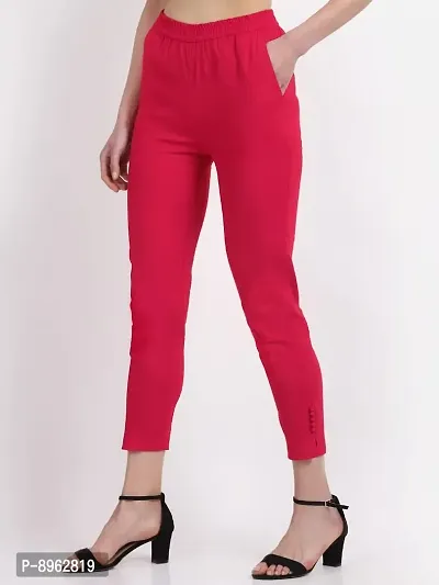 TREND LEVEL Women's Straight Pants (3XL, Pink)-thumb3