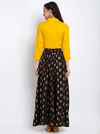 Trend Level Skirt And Top Set For Women (XXS, Mustard)-thumb1