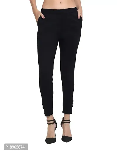 TREND LEVEL Women's Straight Pants (2XL, Black)