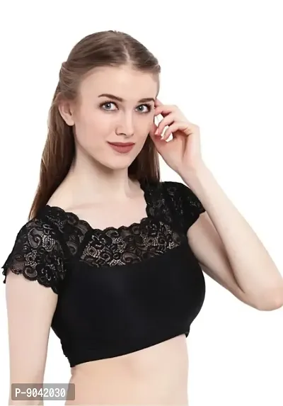 Classic Cotton Lycra Solid Blouses for Women-thumb0