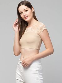 Classic Cotton Lycra Solid Blouses for Women-thumb2