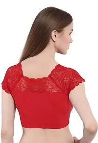 Classic Cotton Lycra Solid Blouses for Women-thumb1