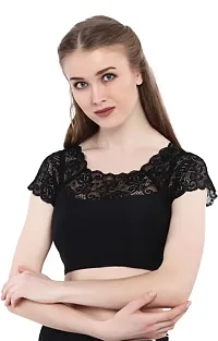 Classic Cotton Lycra Solid Blouses for Women-thumb2
