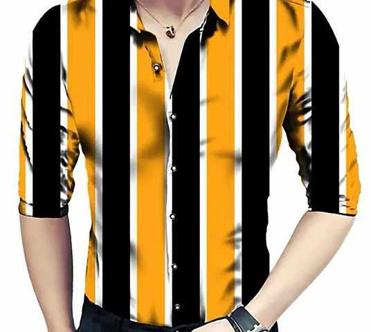 Stylish 3D Digital Unstitched Shirt Men and Boys