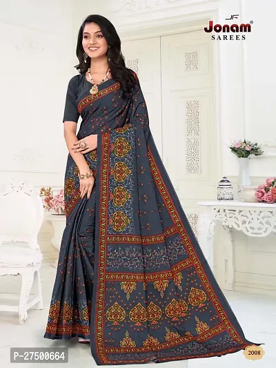 Classic Cotton Printed Saree without Blouse piece