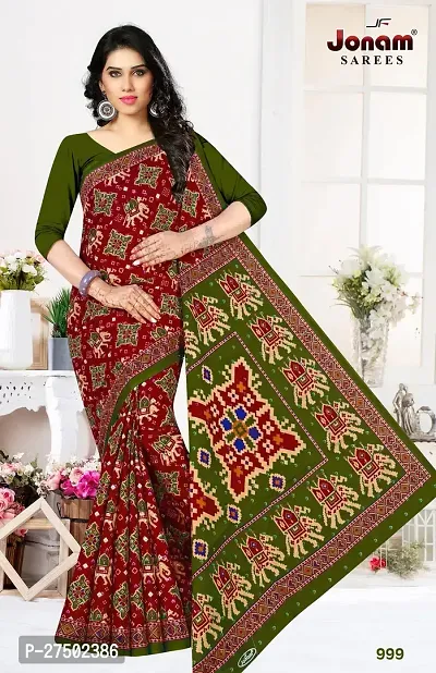 Classic Cotton Printed Saree with Blouse piece