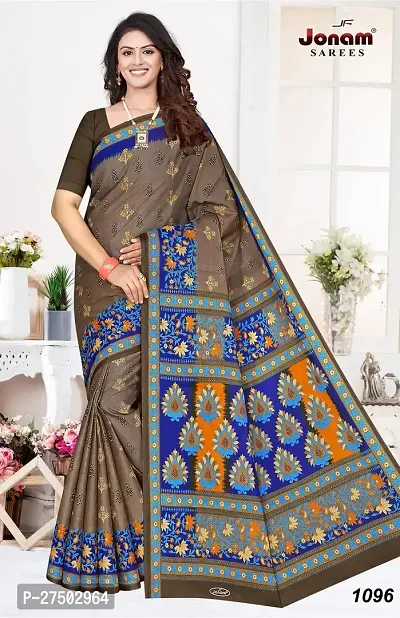 Classic Cotton Printed Saree with Blouse piece