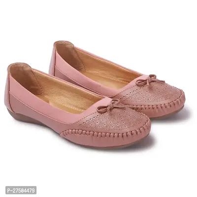 Elegant Pink Synthetic Leather Bellies For Women
