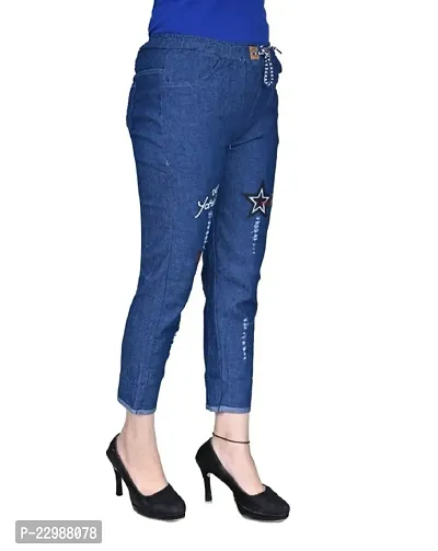 Classic Denim Lycra Jeans for Women-thumb2