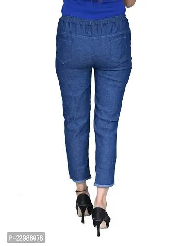 Classic Denim Lycra Jeans for Women-thumb5