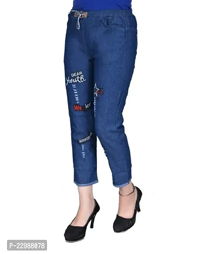 Classic Denim Lycra Jeans for Women-thumb3