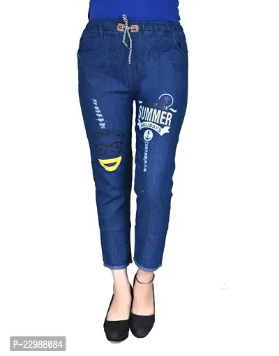 Classic Denim Lycra Jeans for Women-thumb0