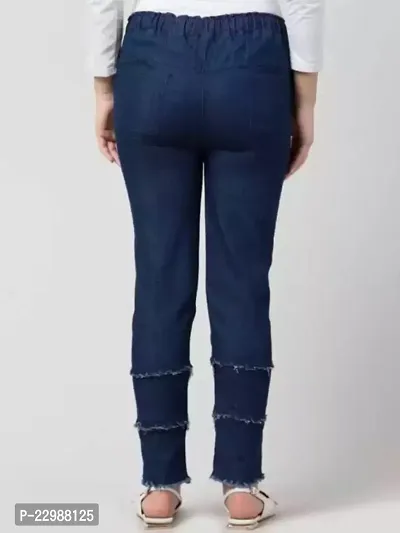 Classic Denim Solid Jeans for Women-thumb3