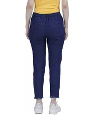 Classic Denim Solid Jeans for Women-thumb2