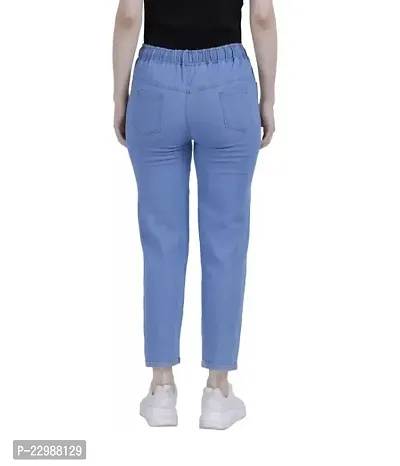 Classic Denim Solid Jeans for Women-thumb4