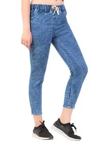 Classic Denim Solid Jeans for Women-thumb3