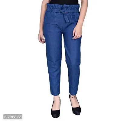 Classic Denim Solid Jeans for Women-thumb0