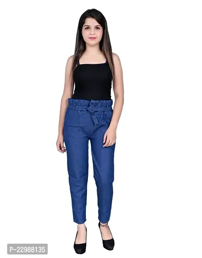 Classic Denim Solid Jeans for Women-thumb4