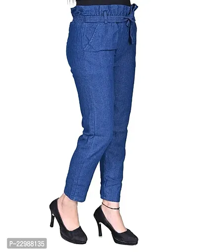 Classic Denim Solid Jeans for Women-thumb2