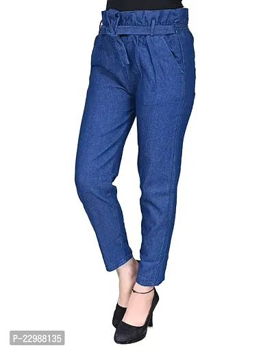 Classic Denim Solid Jeans for Women-thumb3