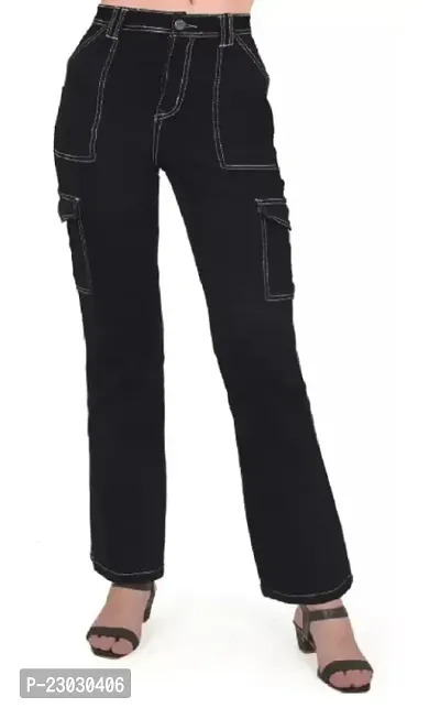 Classic Denim Solid Jeans for Women-thumb0