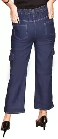 Classic Denim Solid Jeans for Women-thumb2