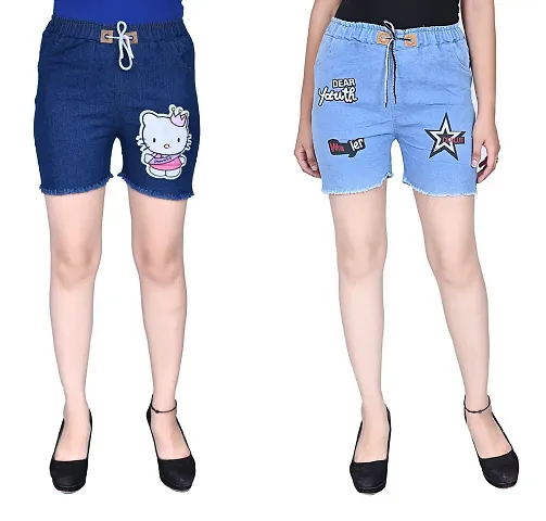 Trendy and stylish girls short casual short (pack of 2)