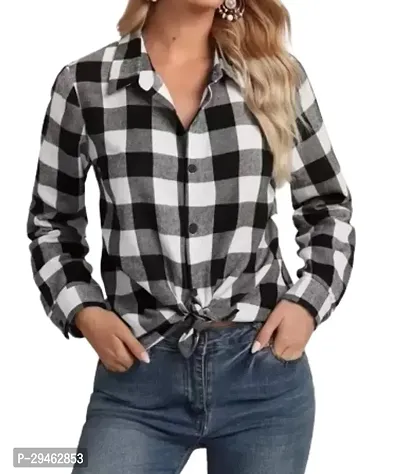 Classic Cotton Checked Shirt For Women Pack Of 2-thumb4