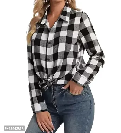 Classic Cotton Checked Shirt For Women Pack Of 2-thumb2