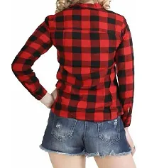 Classic Cotton Checked Shirt For Women Pack Of 2-thumb2