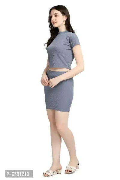 Casual Regular Sleeves Solid Top and Bottom For Women-thumb2