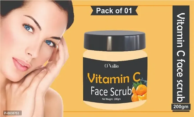 Vitamin C Face Scrub un Acne And Pimples Free Skin (Pack Of 1) Scrub