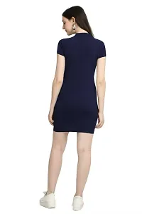 Trendy Polyester Solid 1 Piece Slim Fit Bodycon Dress For Women-thumb1