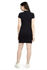 Trendy Polyester Solid 1 Piece Slim Fit Bodycon Dress For Women-thumb1