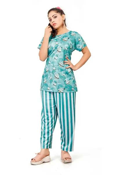 Women Printed night Suit Set