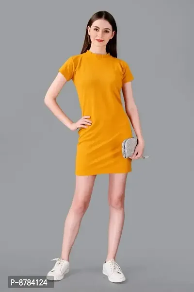 Stylish Fancy Soft Polyester Solid Bodycon Dresses For Women Pack Of 1