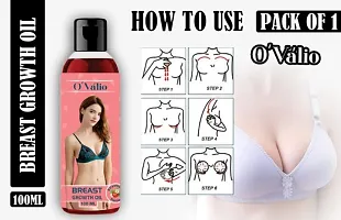 OVALIO BREAST TONER MASSAGE OIL 100% NATURAL HELPS IN GROWTH/FIRMING/INCREASE/TIGHT Women (Pack Of 1) (100 ml)-thumb1