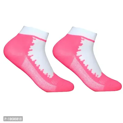 New Arrival Multicolor Cotton Self Design Ankle Length Womens Socks (Pack Of 05)-thumb5