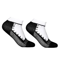 New Arrival Multicolor Cotton Self Design Ankle Length Womens Socks (Pack Of 05)-thumb1