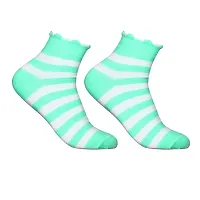 Attractive New Design Multicolor Cotton Self Design Ankle Length Womens Socks (Pack Of 05)-thumb3