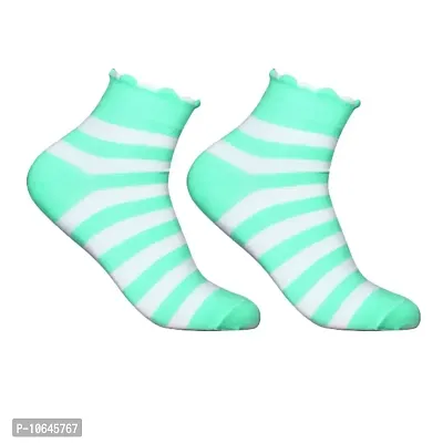 Attractive New Design Multicolor Cotton Self Design Ankle Length Womens Socks (Pack Of 05)-thumb4