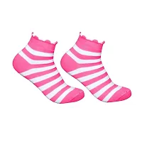 Attractive New Design Multicolor Cotton Self Design Ankle Length Womens Socks (Pack Of 05)-thumb4