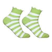 Attractive New Design Multicolor Cotton Self Design Ankle Length Womens Socks (Pack Of 05)-thumb2