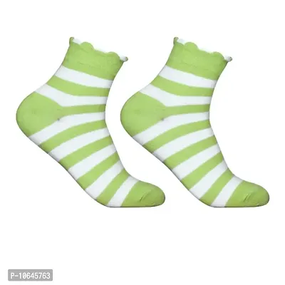 Attractive New Design Multicolor Cotton Self Design Ankle Length Womens Socks (Pack Of 05)-thumb3