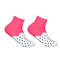 New Arrival Winter Collection Cotton Self Design Ankle Length Womens Socks (Pack Of 05)-thumb3